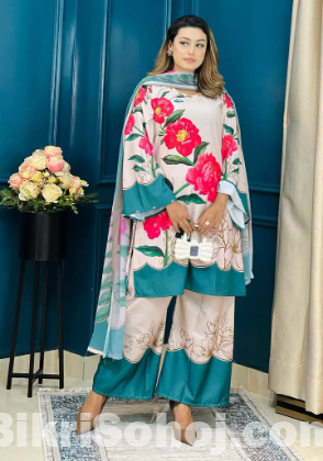 লিনেন থ্রি পিস